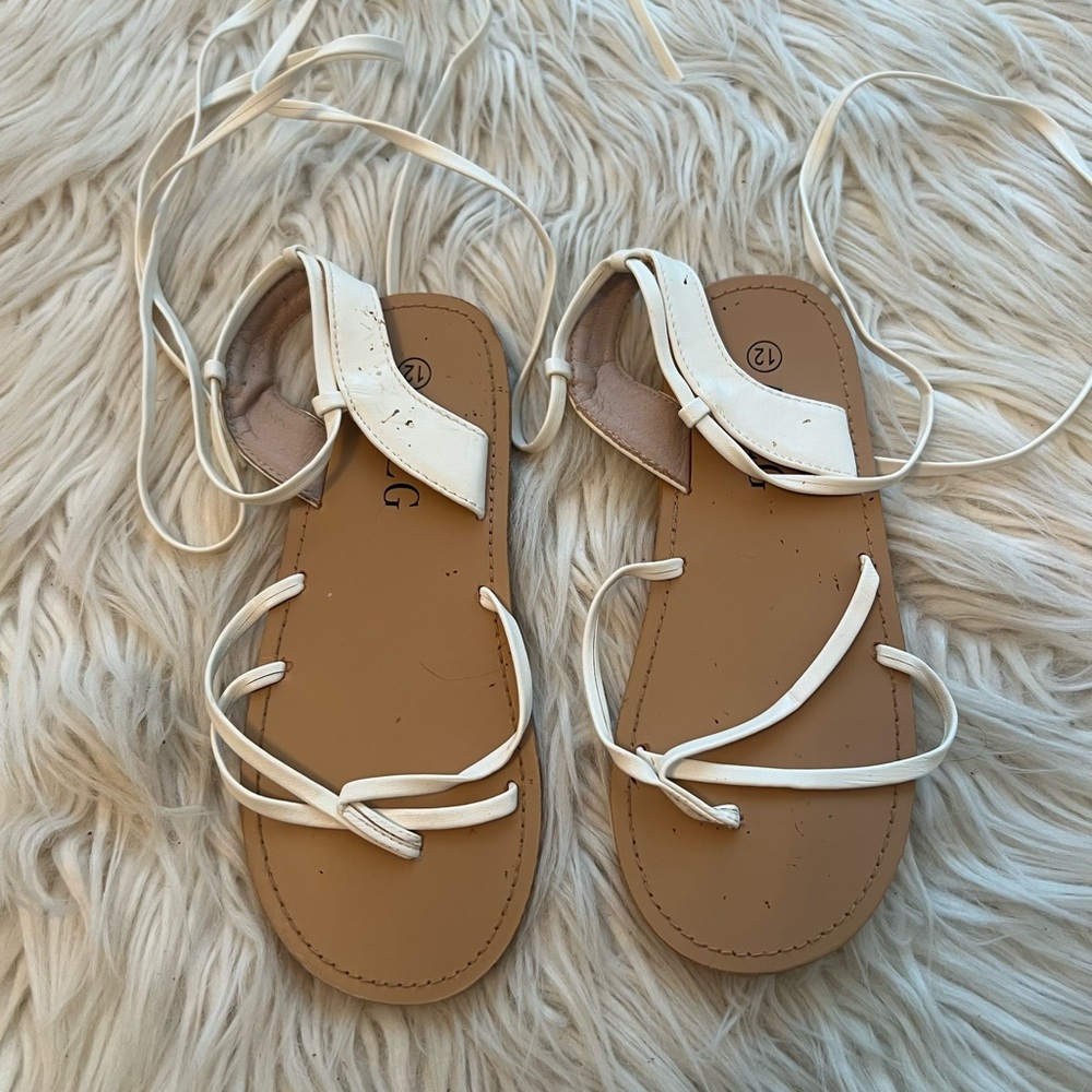 White Strappy Sandals
